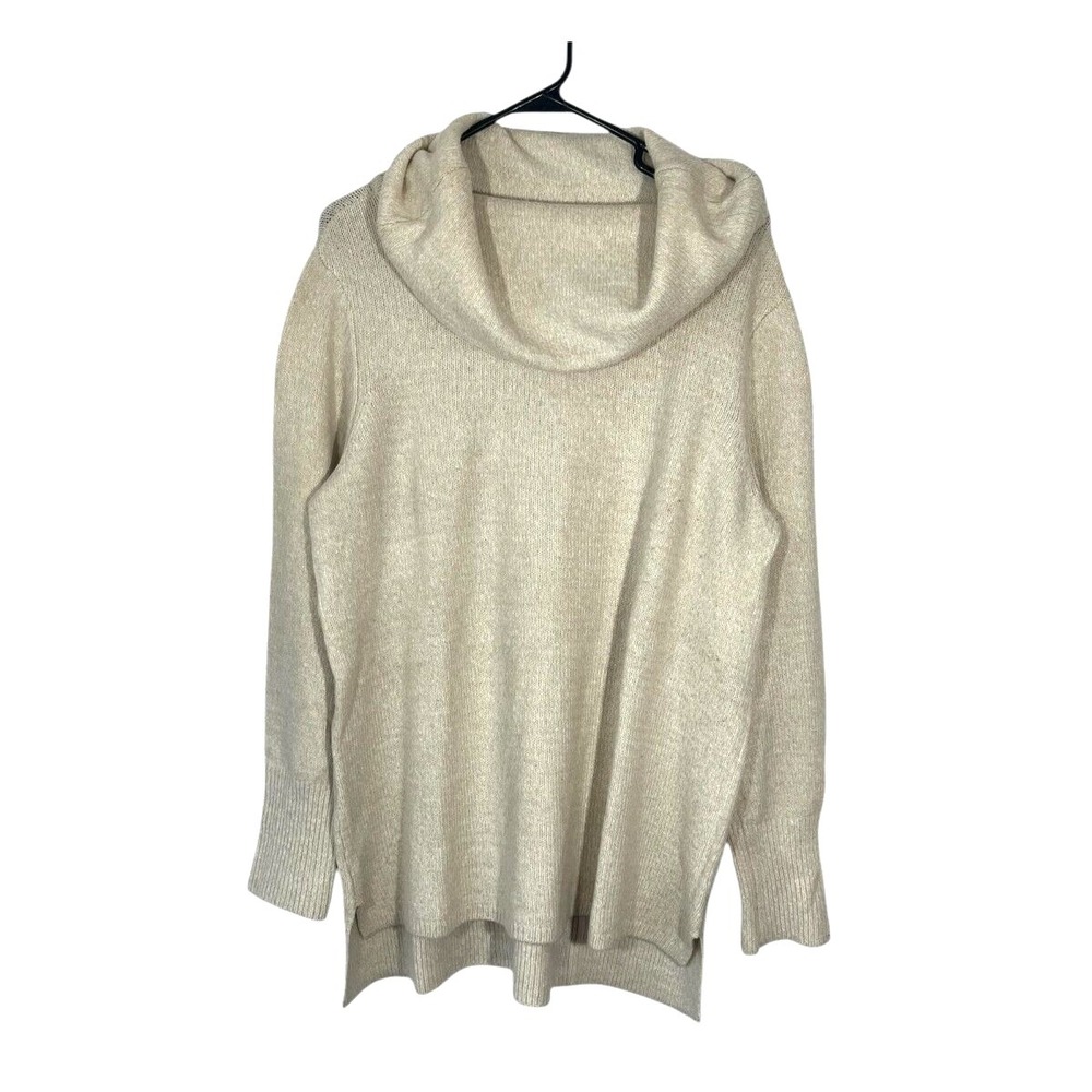 DKNY Jeans Women's Cowl Neck Long Sleeve Sweater Tan Size XL